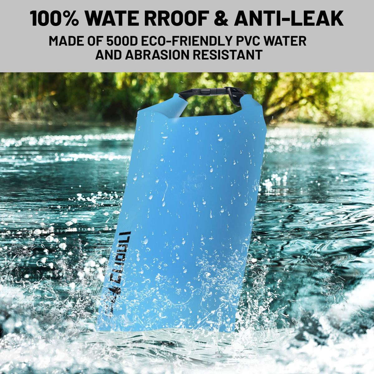 2L Lightweight Waterproof Roll-Top Dry Bag