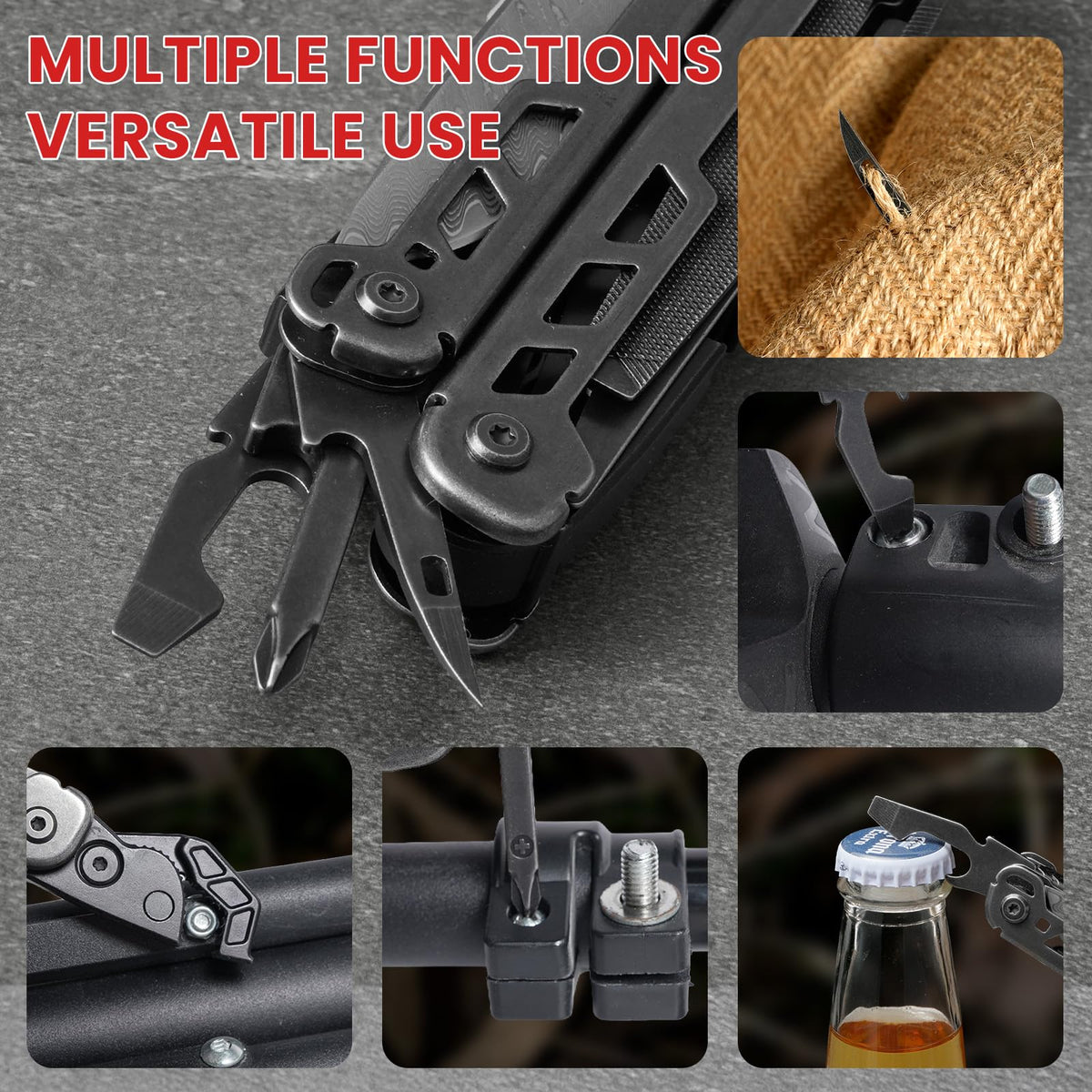 Stainless Steel Camping Multitool with Pliers
