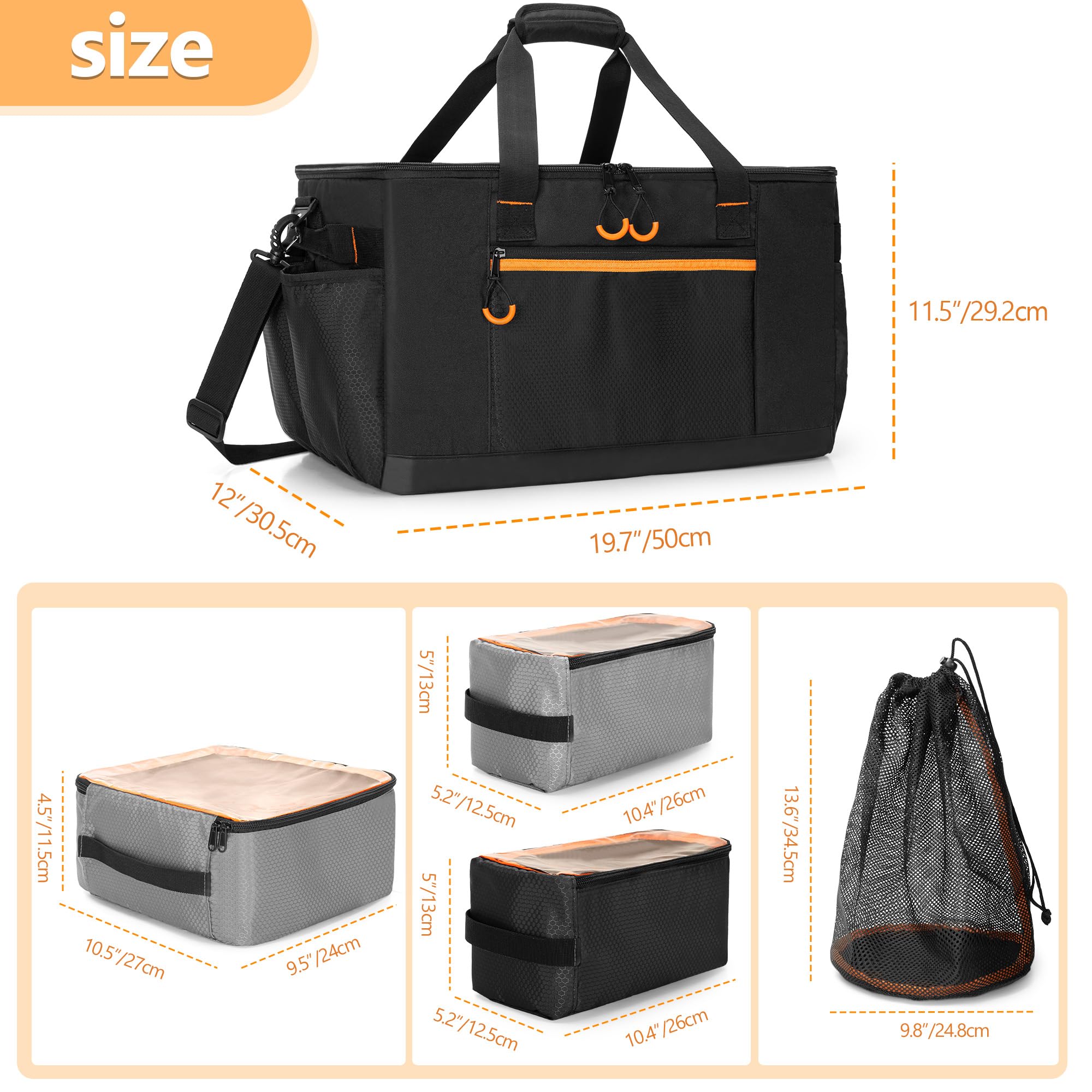 45L 5-in-1 Camping Gear Organizer