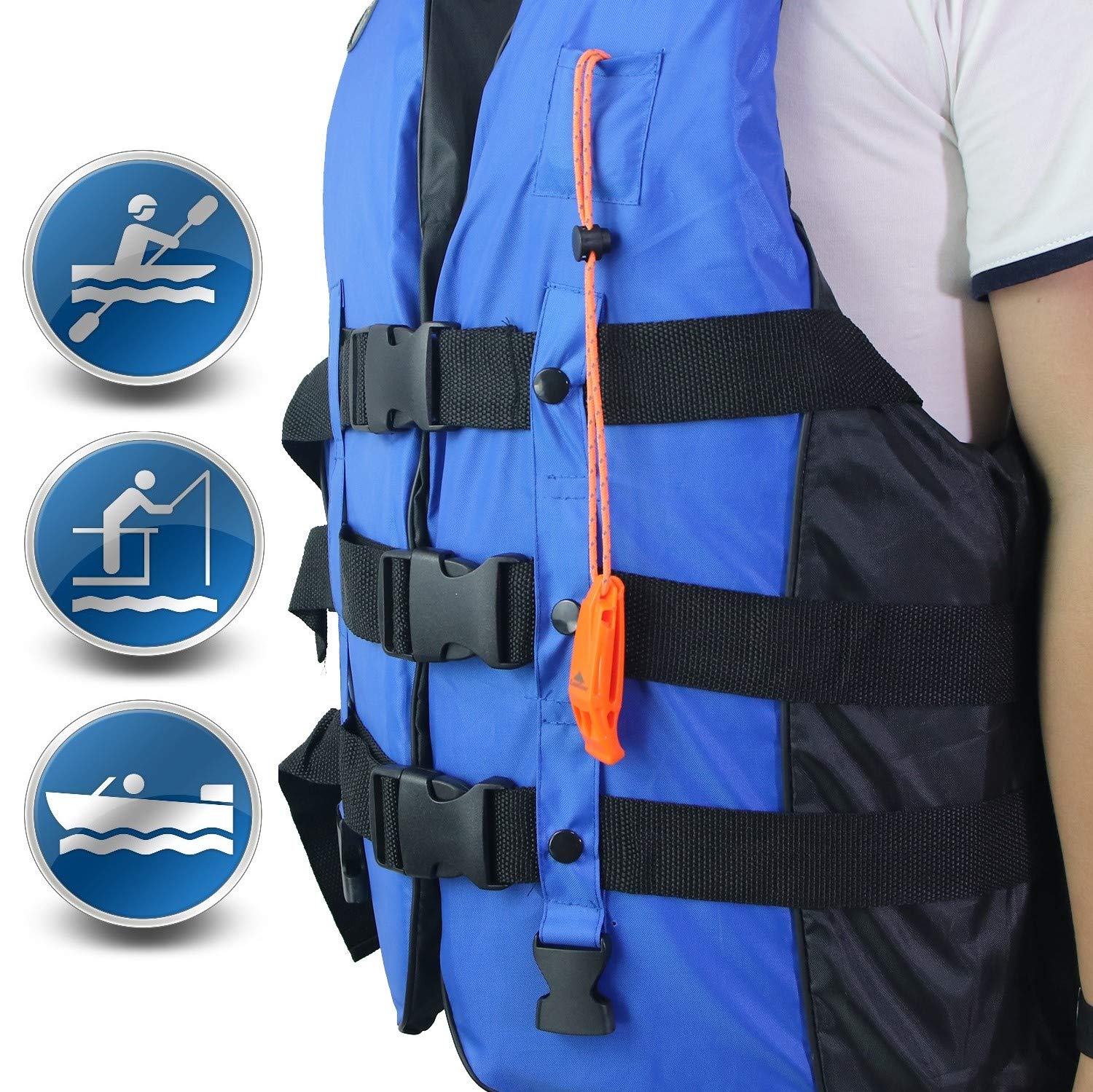 2-Pack Emergency Survival Whistles with Lanyards