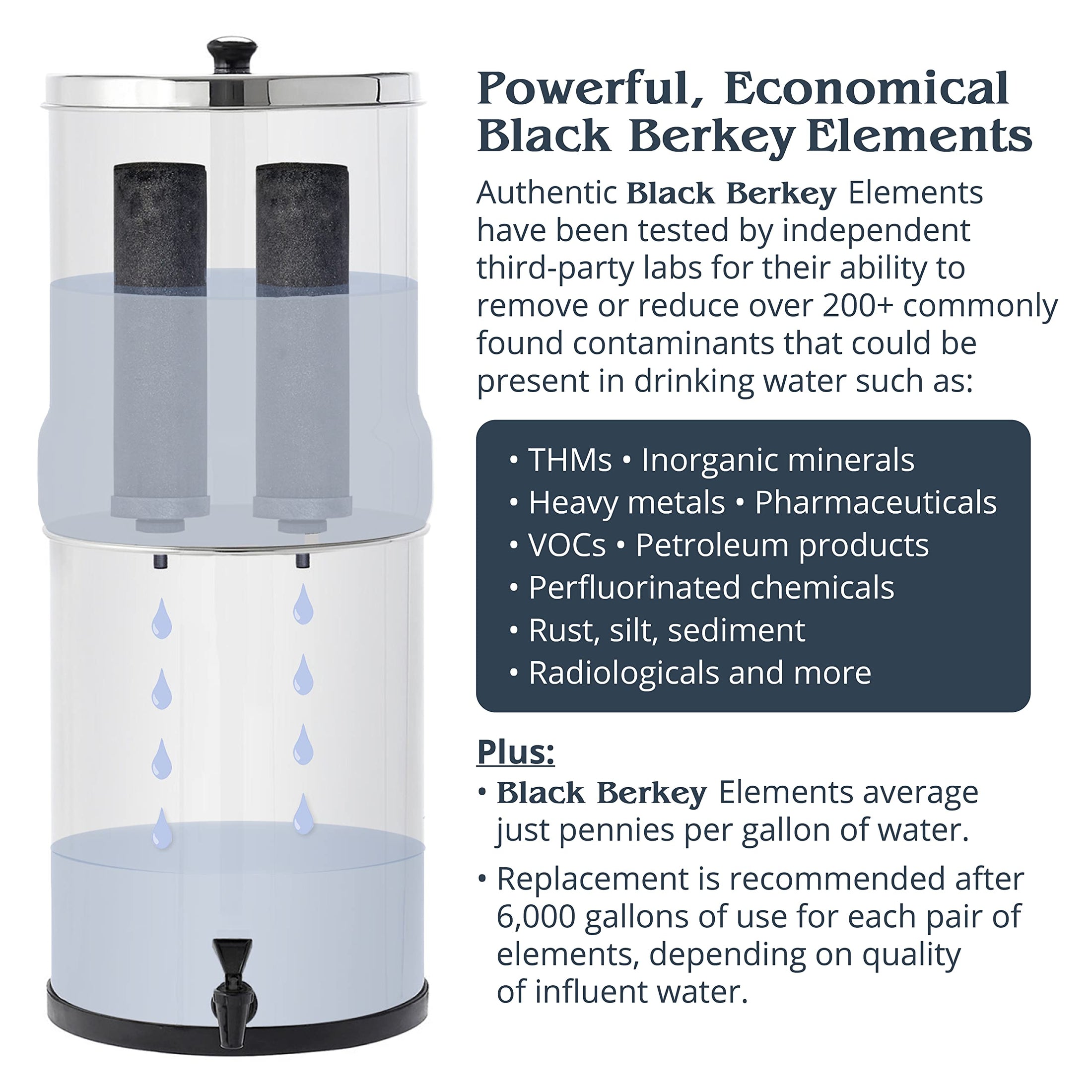 1 Qt. Gravity-Fed Water Filter Kit
