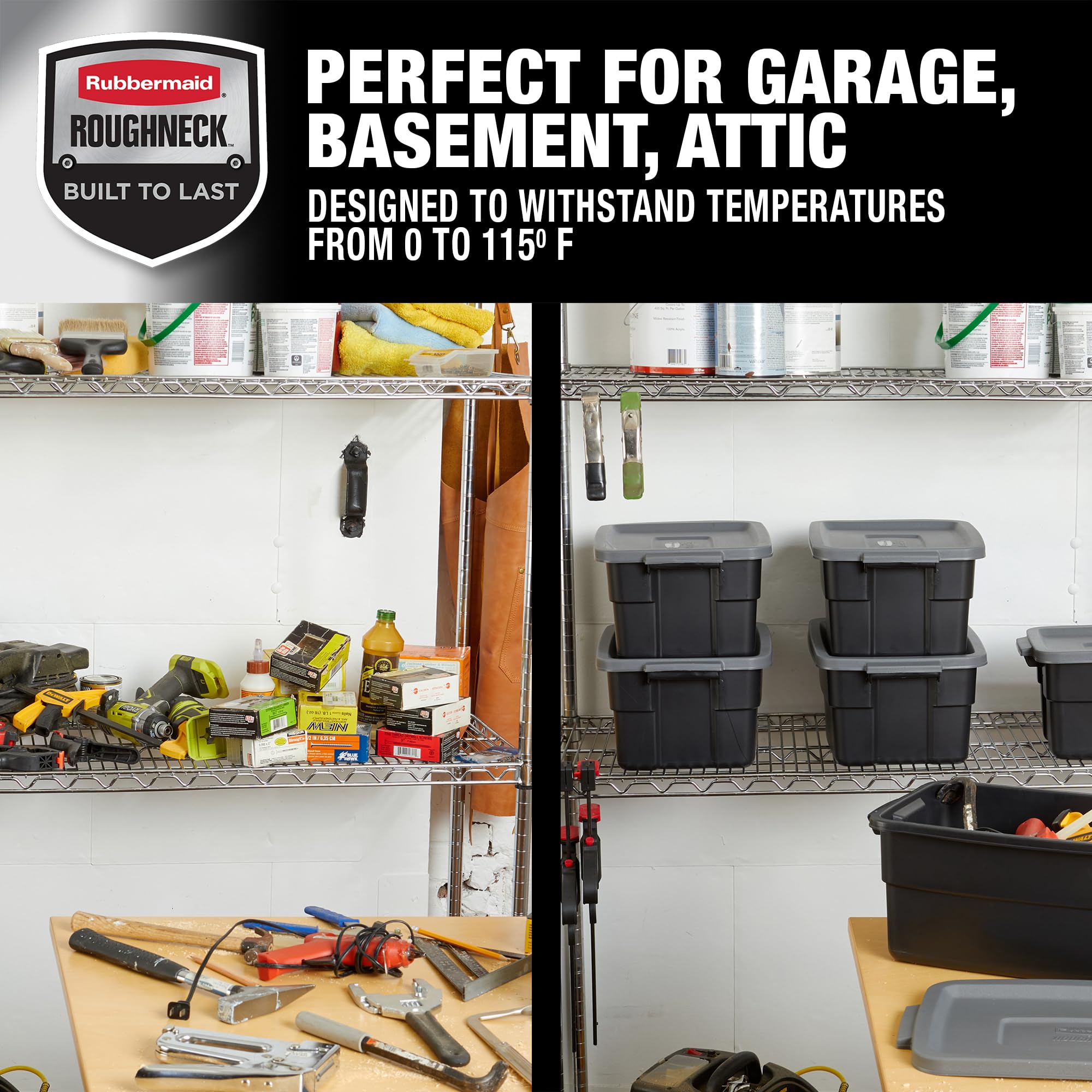 Rubbermaid Roughneck Black and Gray