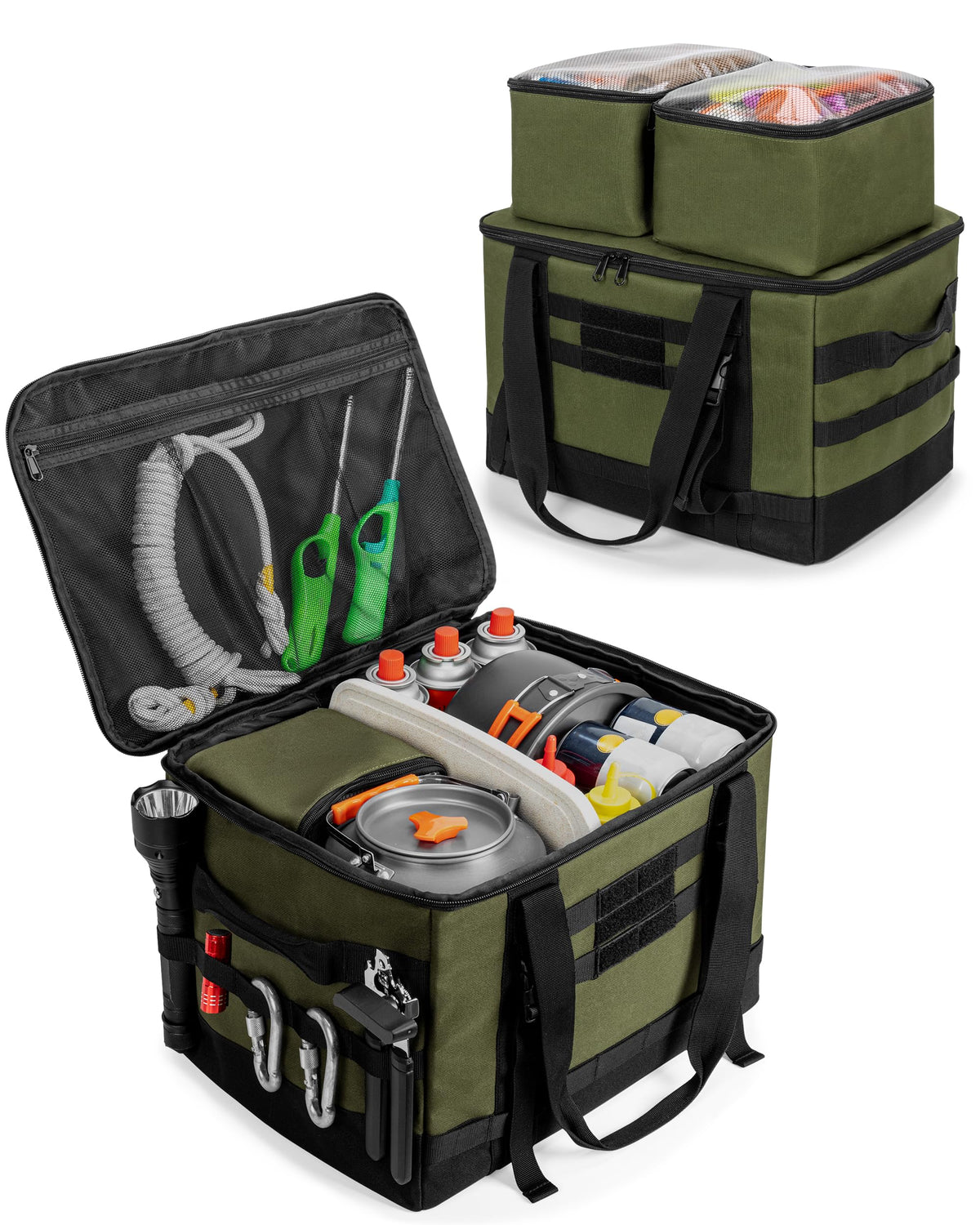 38L Tactical Camping Storage Bags – 3-Piece Set