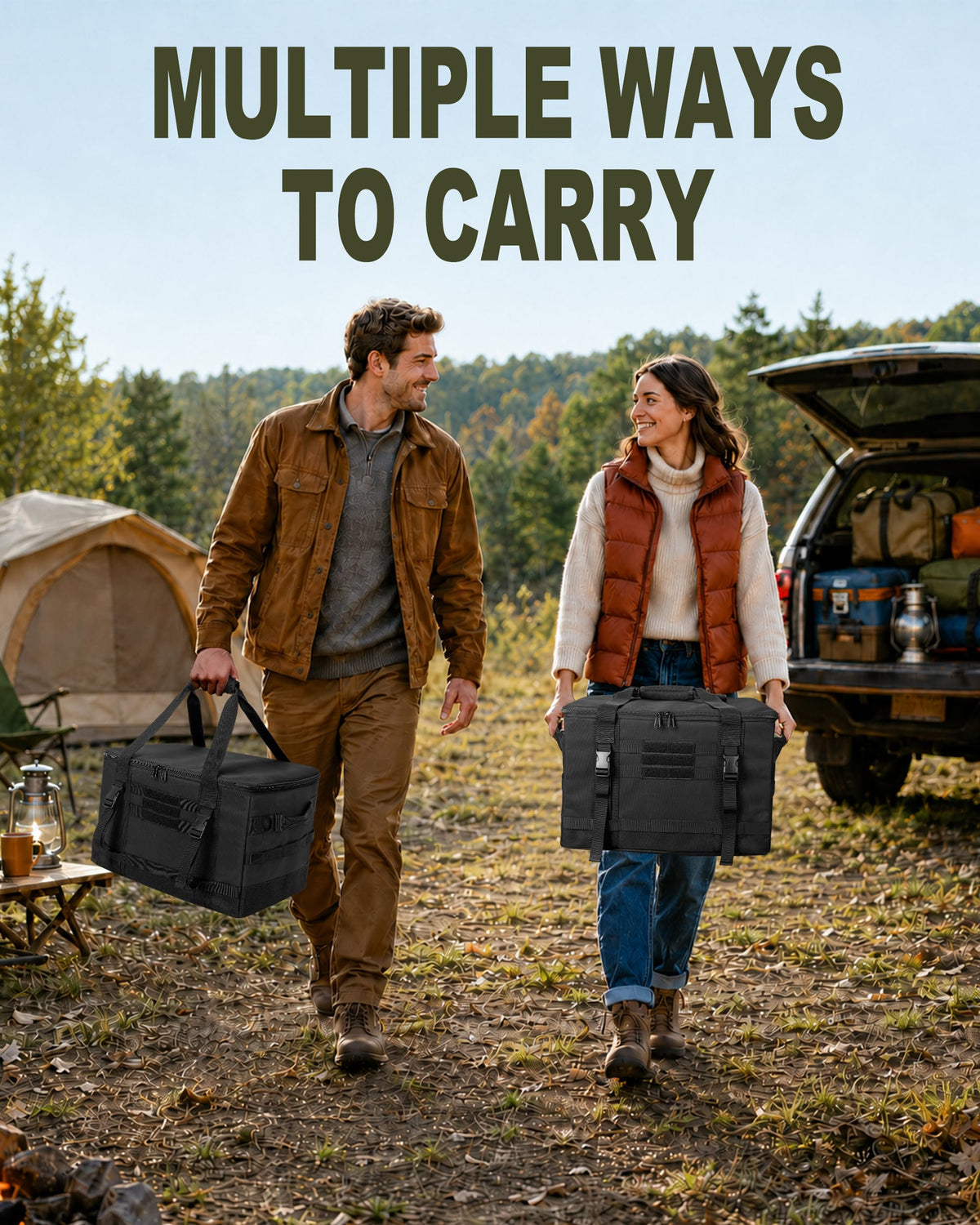38L Tactical Camping Storage Bags – 3-Piece Set